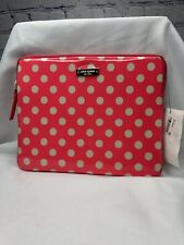 Kate Spade Pink Polka Dots Sleeve for iPad. New. Authentic. picture