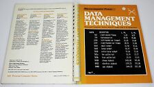 Data Management Techniques by Grillo & Robertson 1982 Vintage Computing picture