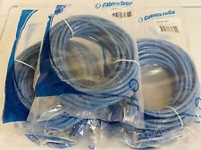 Lot of 7 Cables to go cat6 patch cable - 1 x rj-45 35ft blue -31351- 1775787 picture