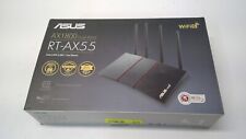 ASUS RT-AX55 AX1800 Dual Band WiFi 6 Gigabit Router, 802.11ax AiMesh Extendable picture