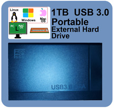 1TB Mac,  Windows (PC), Linux External Hard Drive  Expansion USB 3.0 Portable picture