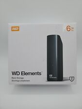 WD Elements 6TB USB 3.0 Desktop External Hard Drive WDBWLG0060HBK-NESN Black picture