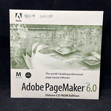 Vintage Rare Adobe PageMaker 6.0 Deluxe CD-ROM (Apple Macintosh) With Serial # picture