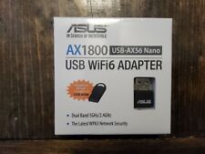 ASUS Dual-Band WiFi 6 AX1800 USB Network Adapter, Black*BRAND NEW*SEALED* picture