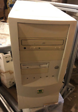 Vintage Retro PC Case Beige Computer Case AT   mid Power White Used full a1 picture