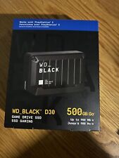 WD BLACK D30 500GB  SSD USB-C, PS5 External Solid State Drive - Black picture