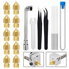 3D Printer Extruder Nozzle Cleaning Tool Kit w/Nozzles+Needles+Tweezers+Wrenches picture