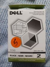 Genuine Dell Series 2 7Y743 Black Color Ink Cartridges NEW SEALED picture