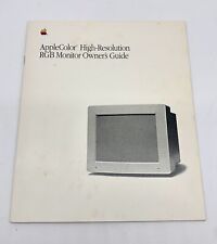 Vintage Apple Color High Resolution RGB Monitor Owner's Manual Booklet picture