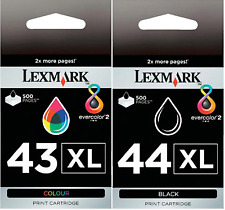 New Genuine Lexmark 43XL 44XL 2PK Ink Cartridges X Series X4850 X4875 X4950 picture