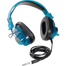 Califone 2924AV-PS-BL 6-foot Cord 3.5mm Plug Deluxe Stereo Over-Ear Headphones picture