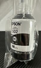 Epson 502 EcoTank Ink Black Ultra High Capacity Bottle 127 ml  Genuine 11/2026 picture
