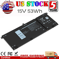 H5CKD Battery for Dell Inspiron 7300 7306 7500 7506 2-in-1 Silver TXD03 53Wh US picture