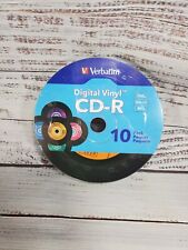  Verbatim Digital Vinyl 80-Min/700MB 10pk CD-R Audio Discs Recordable New/Sealed picture