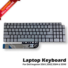 Geniune Dell Inspiron 5501/5502/5584/5590 US/INT ENGLISH Backlit Keyboard 0GHTYC picture