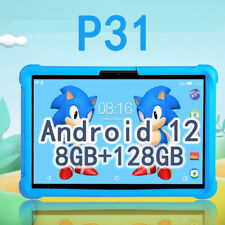 Kids Tablet 10.1 inch Android 12 Tablet for Kid 128GB Bluetooth WiFi Dual Camera picture