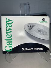 Original Vintage GATEWAY Computer Software Storage Binder CD Holder 1999 picture