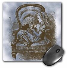 3dRose Alice in Chair with Cat Alice in Wonderland Vintage MousePad picture