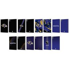 OFFICIAL NFL BALTIMORE RAVENS LOGO LEATHER BOOK WALLET CASE COVER FOR APPLE iPAD picture
