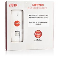 ZTE MF820B | 4G LTE | USB Modem | 100 MBPS Download Speed (GSM Unlocked) - Claro picture
