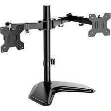 WALI Dual LCD Monitor Mount Free Standing Fully Adjustable Desk Fits Two Up To picture