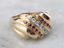 Vintage Ruby and Diamond Statement Ring picture