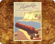 Puerto Rico Travel Poster Mousepad Computer Mouse Pad  7 x 9 1931 picture