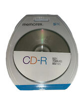 Memorex CD-R 52X 700MB 80 min (5 Pack) Sealed picture
