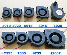1x Brushless DC Cooling Blower fan 2pin 5V 12V 24V multi Sizes 4010 to 12032 lot picture