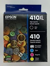 New GENUINE EPSON 410XL Black & 410 Tri-Color Orginal Ink Combo EXP 11/2026 NEW picture