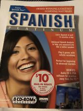 Learn SPANISH Now PLATINUM 8 CD-ROMs Windows/ Mac and XP Compatible picture