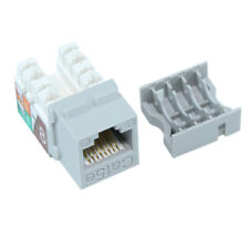 Keystone Jack Insert/Punch-down - Cat 5E RJ45 Networking  Gray picture