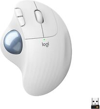 Logitech M575 ERGO Wireless Ergonomic Trackball Mouse PC & MAC White 910-005868 picture