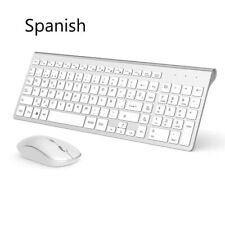 Wireless Keyboard Mini Mouse Ultra-Thin Sleek Low Volume Button Home Office picture