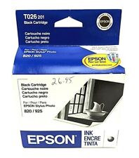 Epson T026 201 Black Ink Cartridge New Sealed Expired 2007 picture