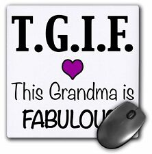 3dRose TGIF This Grandma is Fabulous, Purple MousePad picture
