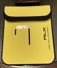 Ralph Lauren RLX Scuba n-range Ipad Case Neon Yellow Made In Italy Brand New picture