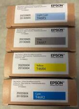 GENUINE SET 4 SEALED EPSON T46R5 T46R7 T746R4 T46R2 Inkjets 2022  picture