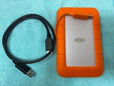 LaCie RUGGED 1TB PORTABLE RUGED THUNDERBOLT USB 3.0 EXTERNAL HDD USAGE 10 DAYS picture