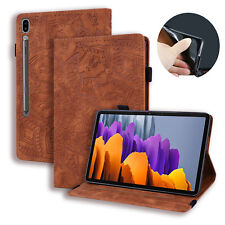 For Samsung Galaxy Tab S9 Ultra S9 Plus S9 S8 Retro Leather Flower Wallet Case picture