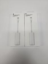 APPLE A1790 WHITE THUNDERBOLT 3 USB-C TO THUNDERBOLT 2 ADAPTER (LOT OF 2) picture