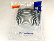Cable Matters Snagless Shielded Cat6A 550Mhz SSTP Patch Cable (5-Pk) Black 5Ft picture