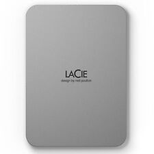 LaCie Mobile Drive, 1TB, External Hard Drive Portable - Moon Silver, USB-C 3.2,  picture