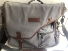 OFLAMN Messenger Bag, Leather Canvas Shoulder Bag for Laptops ex. condition picture