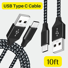 10ft USB-C Fast Charger Cable For iPhone 15 Pro Max Samsung Type C Cord Lot New picture
