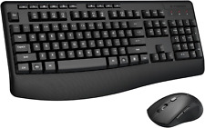 Wireless Keyboard and Mouse Combo,  2.4Ghz Full-Sized Ergonomic Wireless Keyboar picture