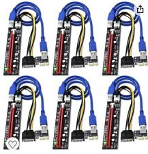 6 Pack GPU Riser Model VER 006C PCIE X1 To PCIE X16 Extender Adapter Card picture