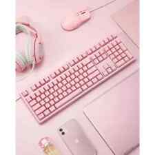 AUKEY Mechanical Gaming Keyboard RGB Backlight 8 color options - PINK picture