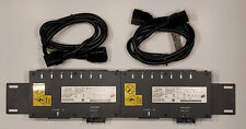 2x IBM 9306-RTP Rack Mount PDU 39Y8907 with Extension Cords picture