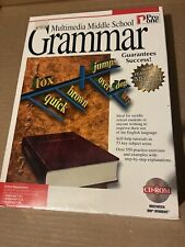 NEW/SEALED VINTAGE COMPUTER SOFTWARE - MULTIMEDIA MIDDLE SCHOOL GRAMMAR CD-ROM picture